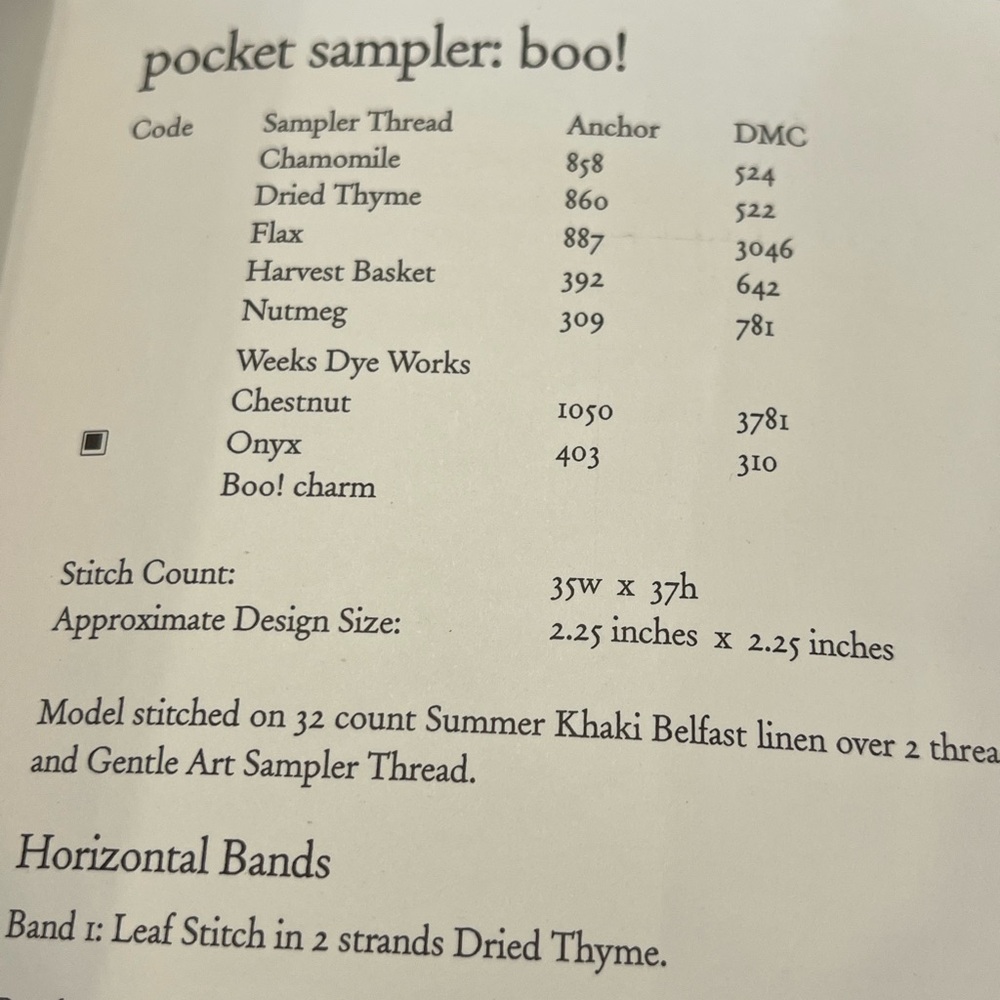 Pocket Sampler Boo! - Heart In Hand‎ Needleart Cross Stitch Pattern Black Cat - Picture 3 of 5